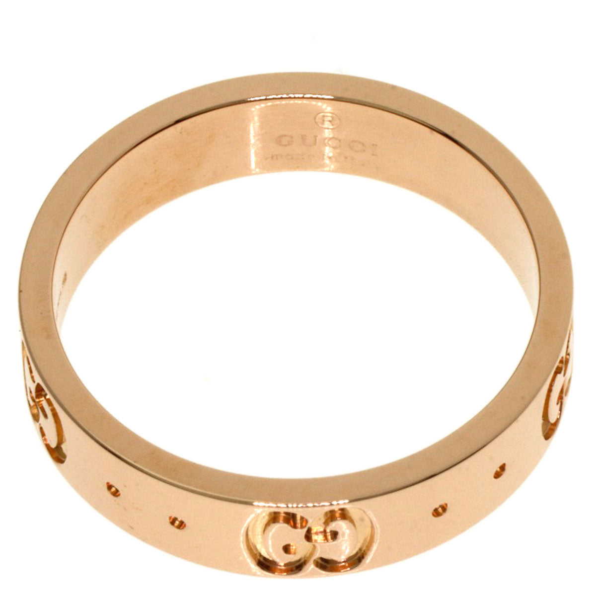 GUCCI   Icon # 9 Ring  K18 Pink Gold Ladies [Used]