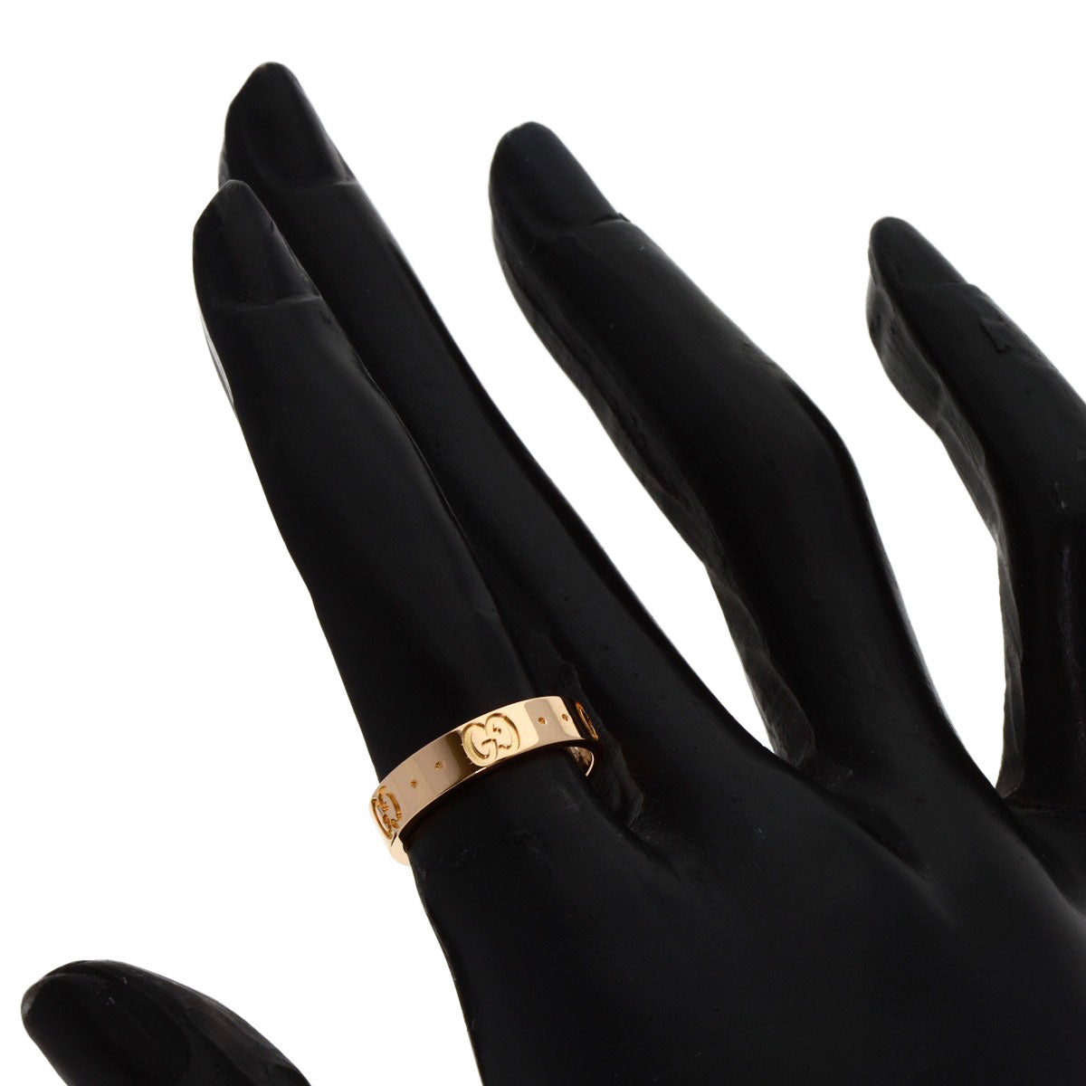 GUCCI   Icon # 9 Ring  K18 Pink Gold Ladies [Used]