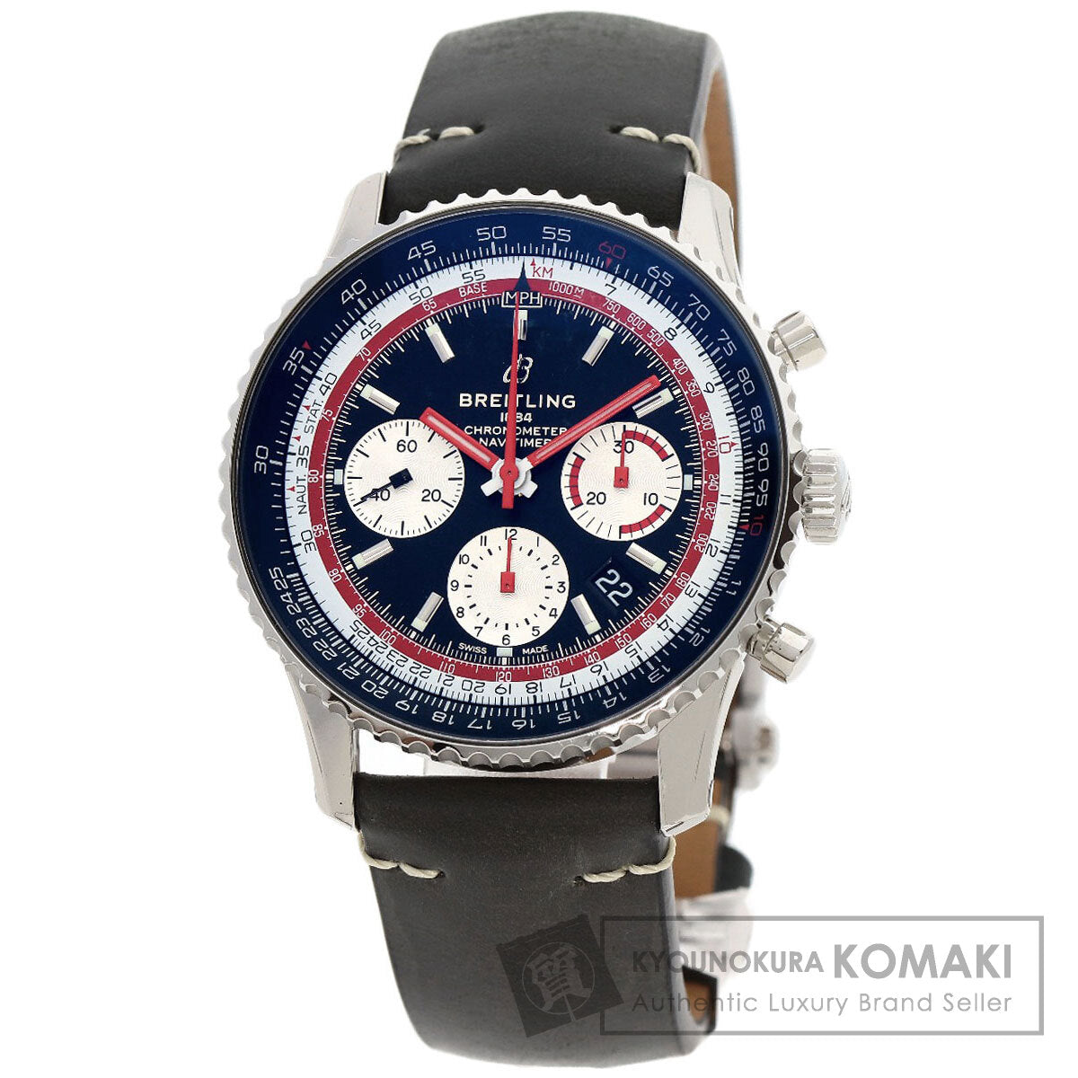 BREITLING Navitimer B01 Chronograph 43 Watches AB0121B1B1X2 Stainless Steel/Leather mens