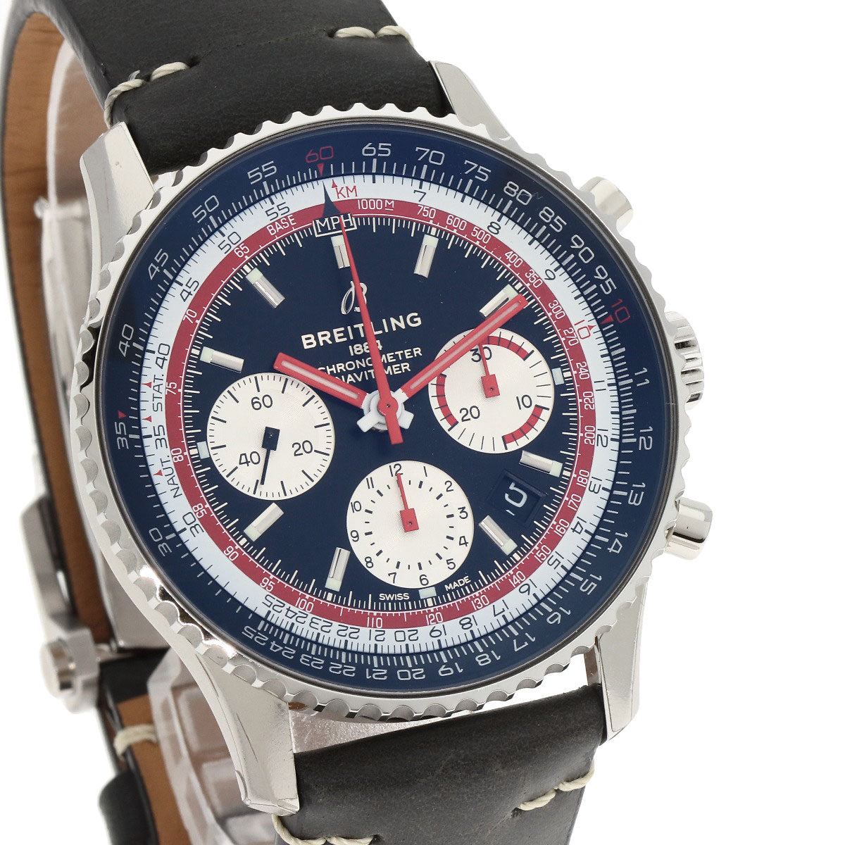 BREITLING Navitimer B01 Chronograph 43 Watches AB0121B1B1X2 Stainless Steel/Leather mens