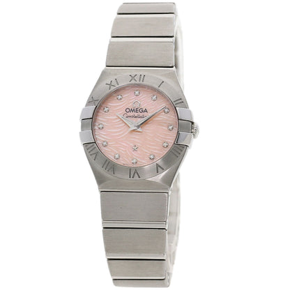 OMEGA Constellation plum Watches 123.10.24.60.57.002 Stainless Steel/Stainless Steel Ladies