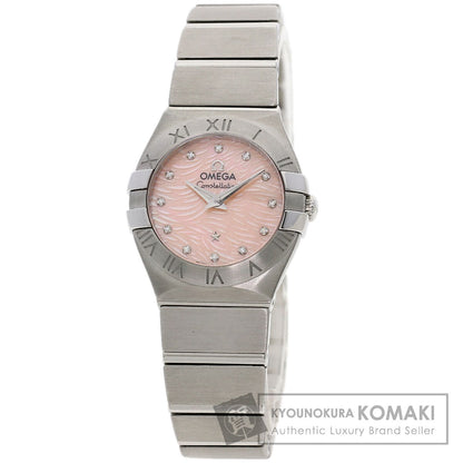 OMEGA Constellation plum Watches 123.10.24.60.57.002 Stainless Steel/Stainless Steel Ladies