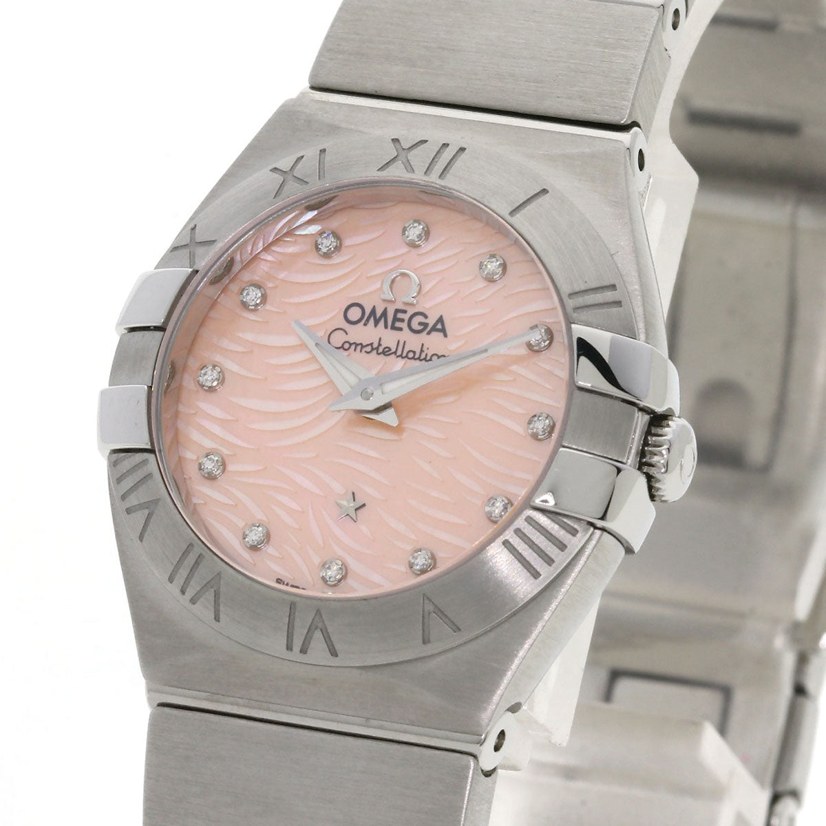 OMEGA Constellation plum Watches 123.10.24.60.57.002 Stainless Steel/Stainless Steel Ladies