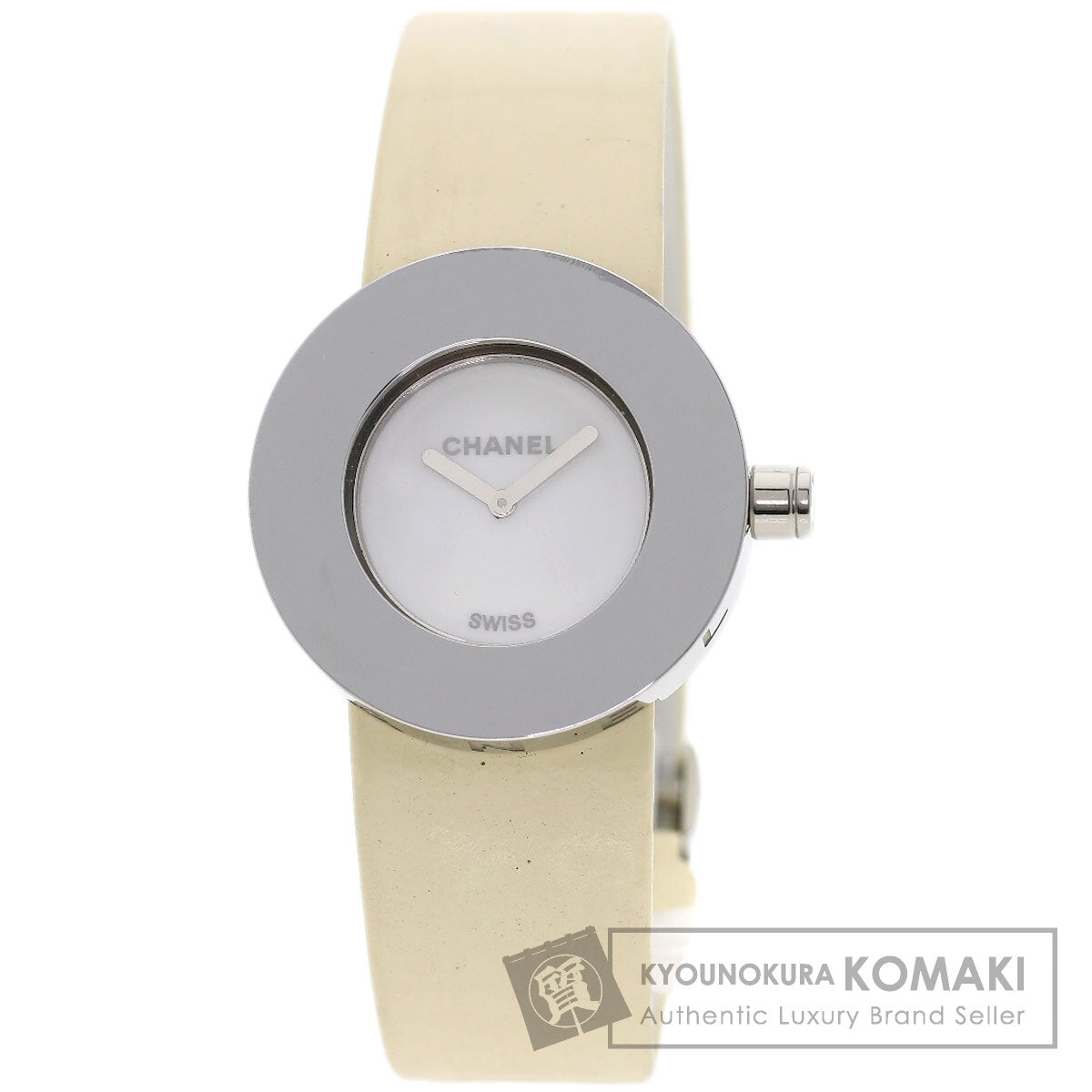 CHANEL La Ronde Watches H0579 Stainless Steel/Leather Ladies