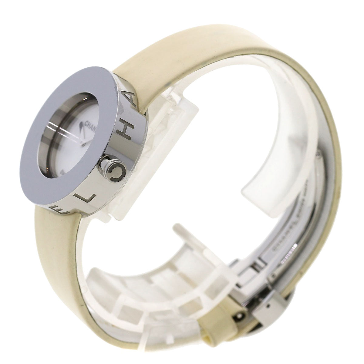 CHANEL La Ronde Watches H0579 Stainless Steel/Leather Ladies