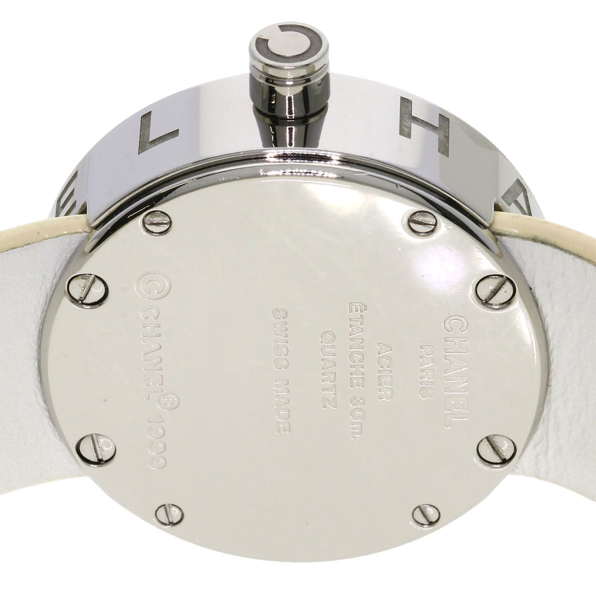 CHANEL La Ronde Watches H0579 Stainless Steel/Leather Ladies
