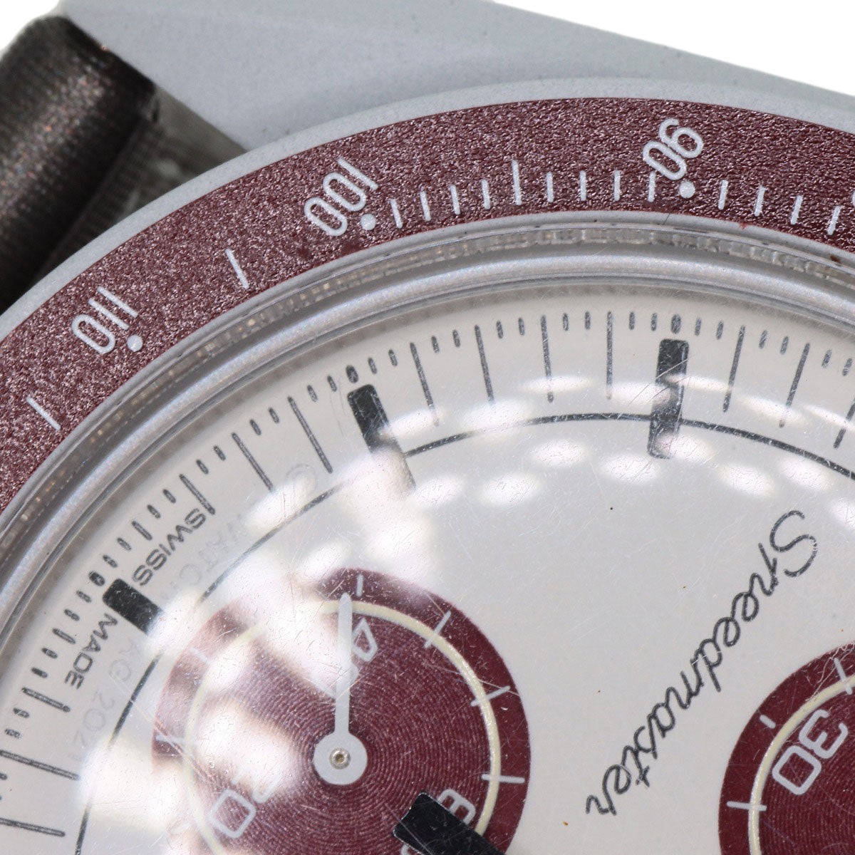 Swatch OMEGA MOONSWATCH MISSION TO PLUTO Watches SO33M101 Ceramic/Nylon mens