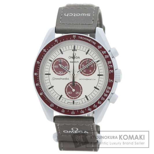 Swatch OMEGA MOONSWATCH MISSION TO PLUTO Watches SO33M101 Ceramic/Nylon mens