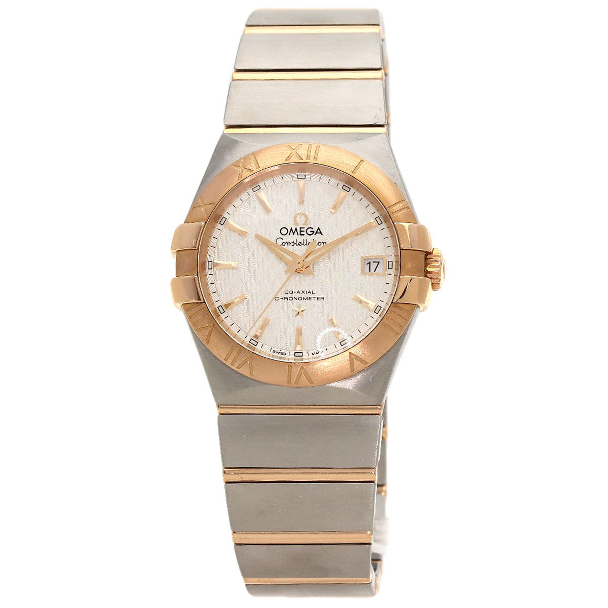 OMEGA Constellation 1.4" Coaxial Watches 123.20.35.20.02.005 Stainless Steel/SSxK18PG mens