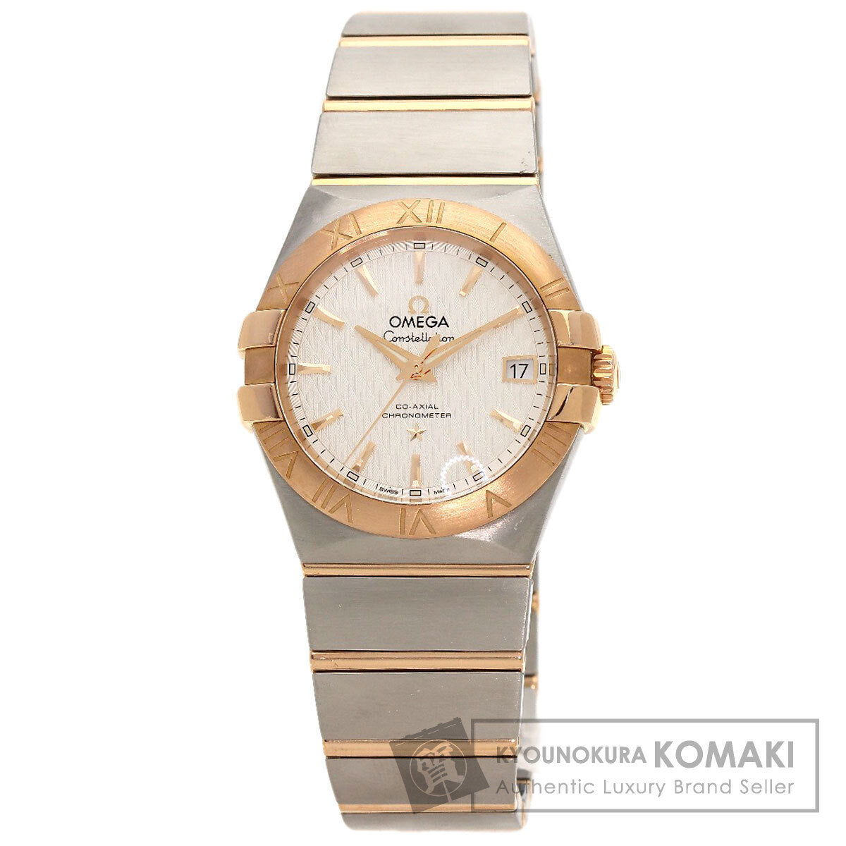 OMEGA Constellation 1.4" Coaxial Watches 123.20.35.20.02.005 Stainless Steel/SSxK18PG mens