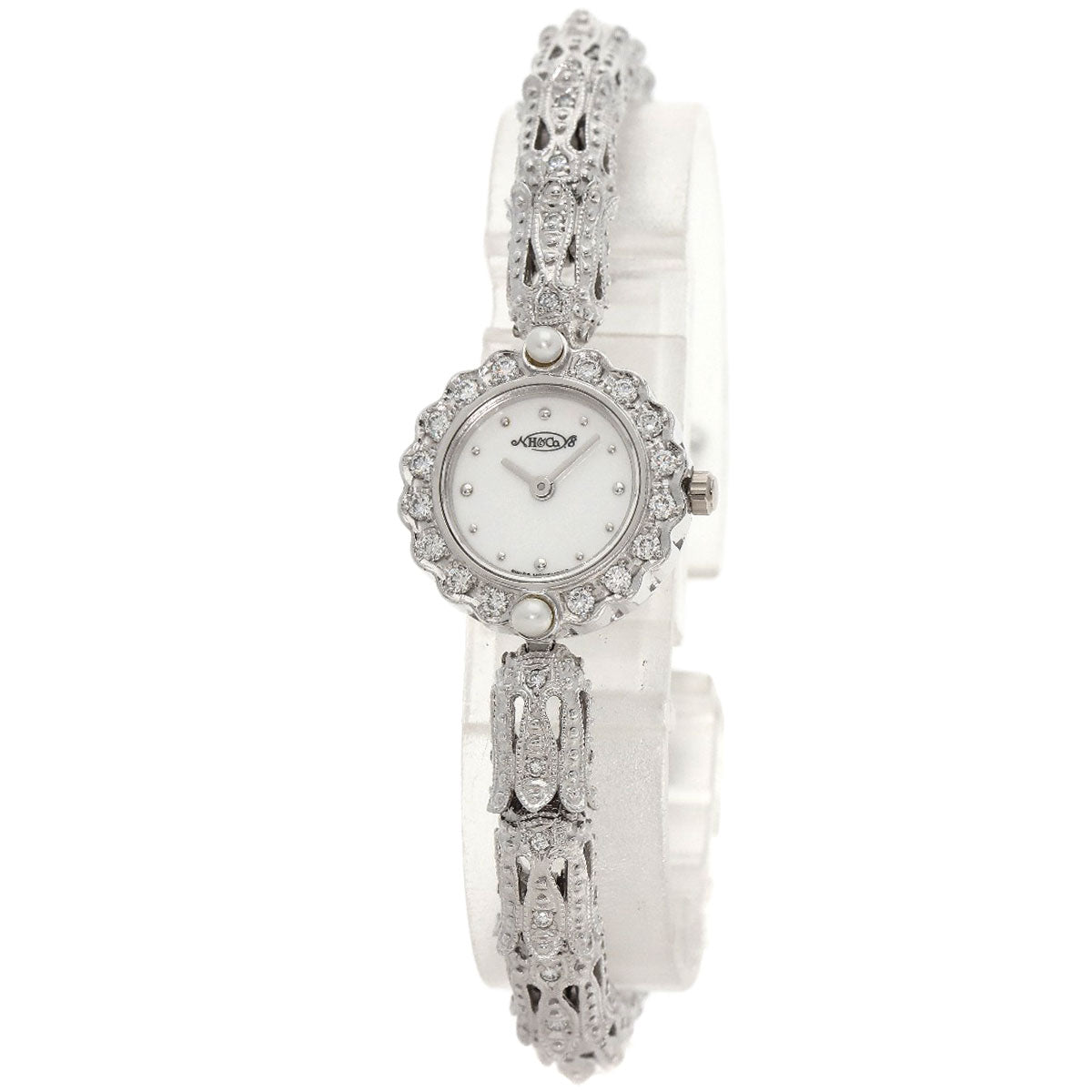 SELECT WATCH HEIWADO Round Face Diamond Watches 1L004.52 Platinum PT950/PT950xPT850 Ladies