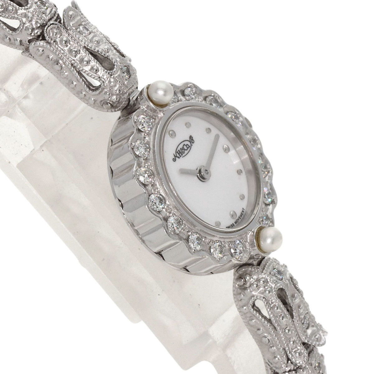 SELECT WATCH HEIWADO Round Face Diamond Watches 1L004.52 Platinum PT950/PT950xPT850 Ladies