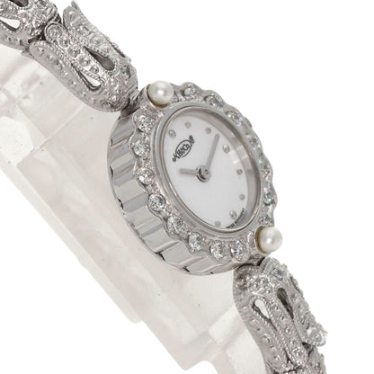SELECT WATCH HEIWADO Round Face Diamond Watches 1L004.52 Platinum PT950/PT950xPT850 Ladies