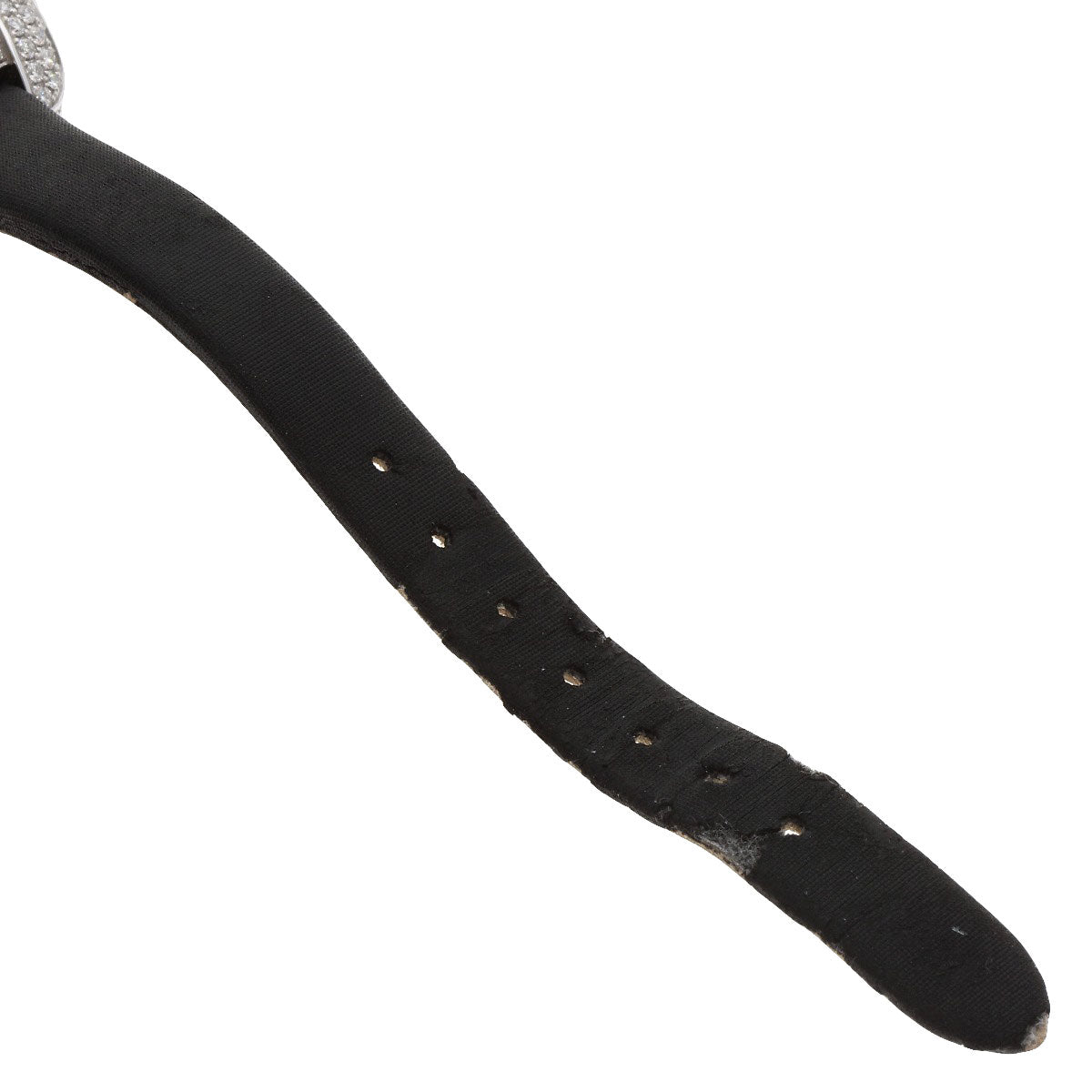 CARTIER Tank S Diamond Watches WJ300950 K18 White Gold/Leather x Satin Ladies