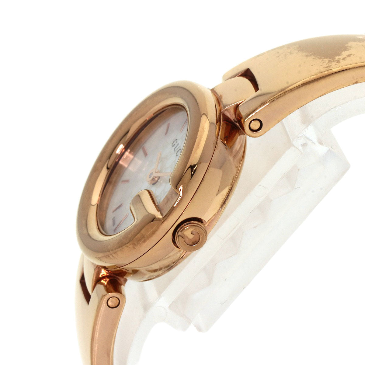 GUCCI GG Shell Bangle Watches 134.5 PGP/PGP Ladies