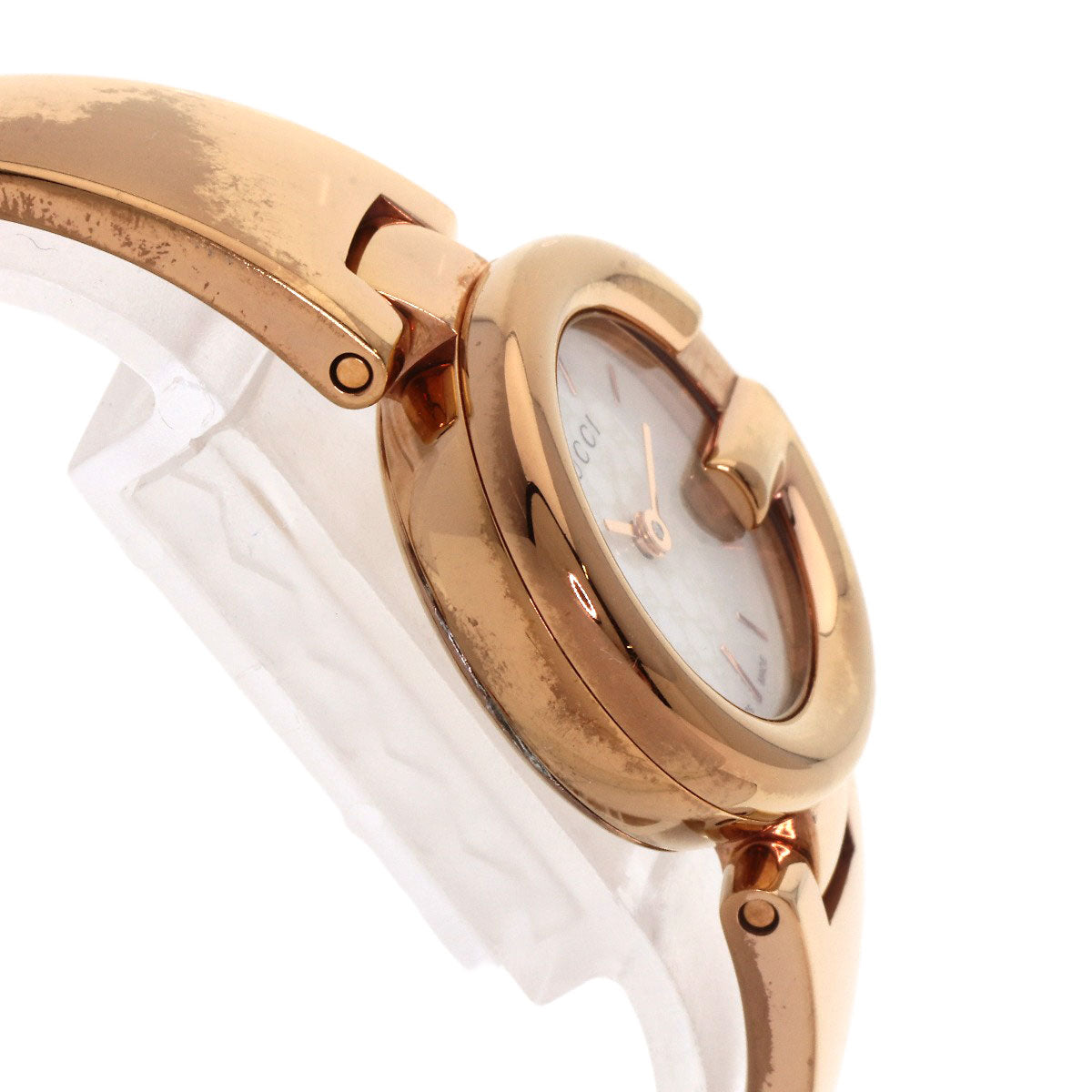 GUCCI GG Shell Bangle Watches 134.5 PGP/PGP Ladies