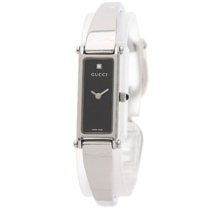 GUCCI 1P Diamond Watches 1500L Stainless Steel/Stainless Steel Ladies