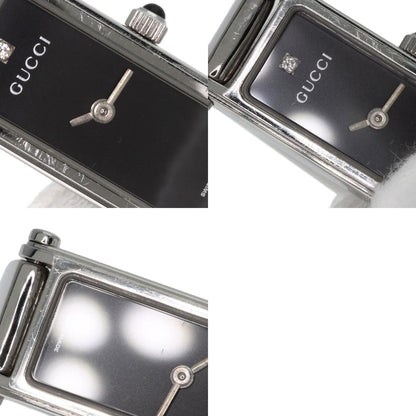GUCCI 1P Diamond Watches 1500L Stainless Steel/Stainless Steel Ladies