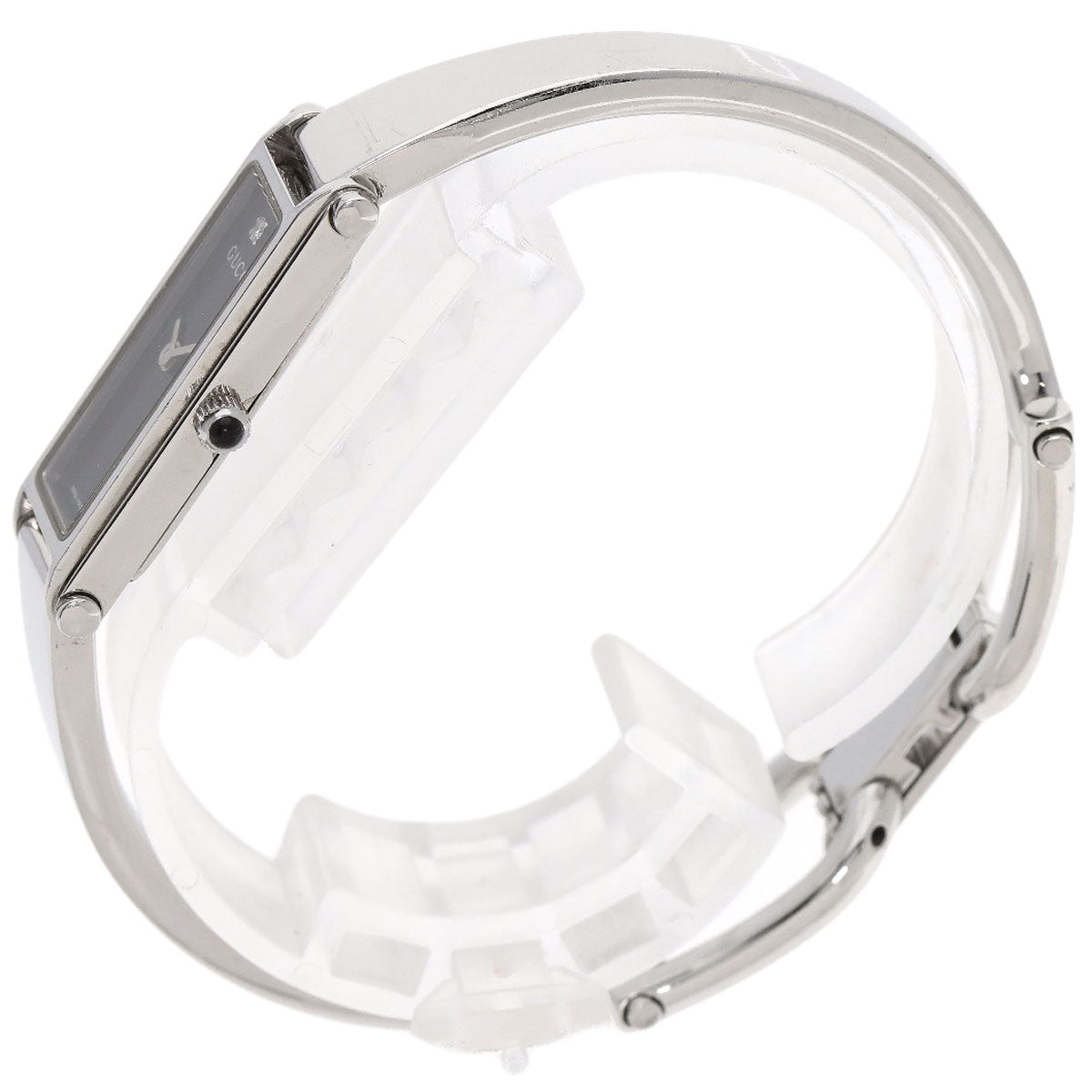 GUCCI 1P Diamond Watches 1500L Stainless Steel/Stainless Steel Ladies