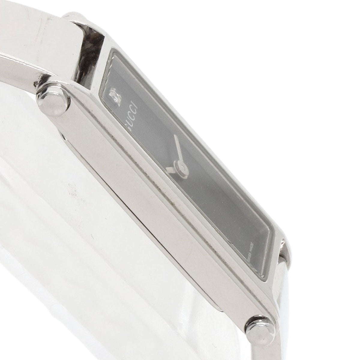 GUCCI 1P Diamond Watches 1500L Stainless Steel/Stainless Steel Ladies