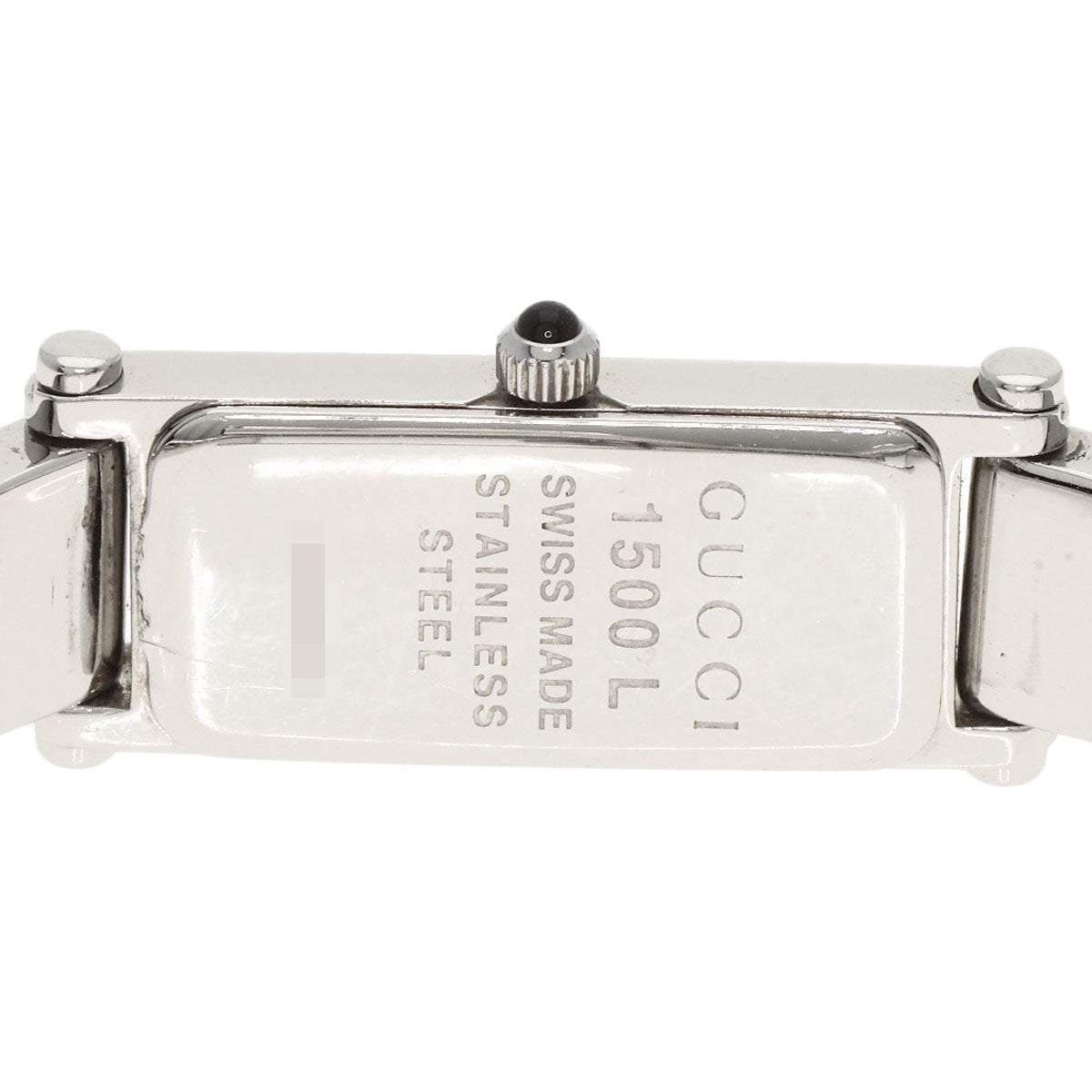 GUCCI 1P Diamond Watches 1500L Stainless Steel/Stainless Steel Ladies