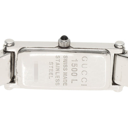 GUCCI 1P Diamond Watches 1500L Stainless Steel/Stainless Steel Ladies