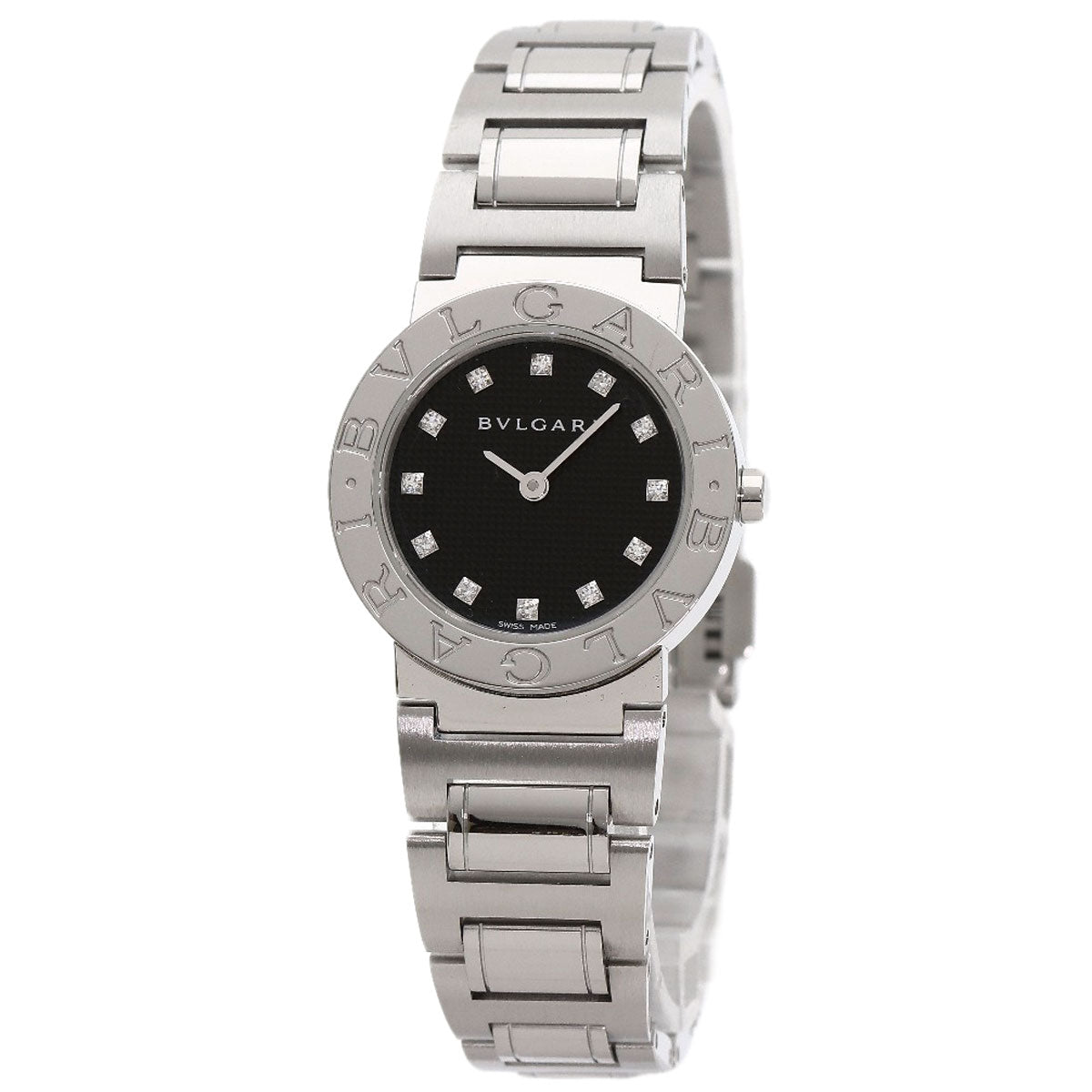 BVLGARI BVLGARI BVLGARI 12P Diamond Watches BB26BSS/12N Stainless Steel/Stainless Steel Ladies