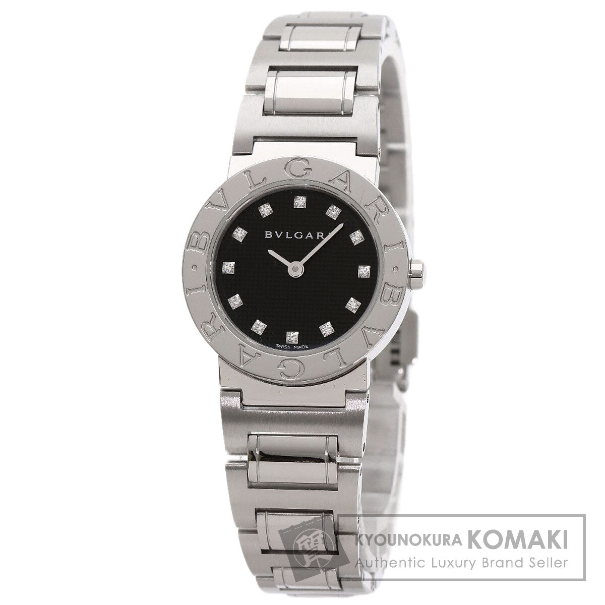 BVLGARI BVLGARI BVLGARI 12P Diamond Watches BB26BSS/12N Stainless Steel/Stainless Steel Ladies