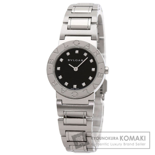 BVLGARI BVLGARI BVLGARI 12P Diamond Watches BB26BSS/12N Stainless Steel/Stainless Steel Ladies