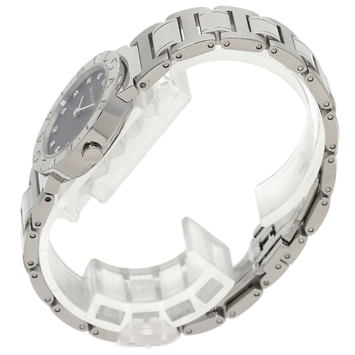 BVLGARI BVLGARI BVLGARI 12P Diamond Watches BB26BSS/12N Stainless Steel/Stainless Steel Ladies