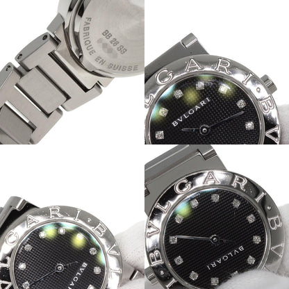 BVLGARI BVLGARI BVLGARI 12P Diamond Watches BB26BSS/12N Stainless Steel/Stainless Steel Ladies
