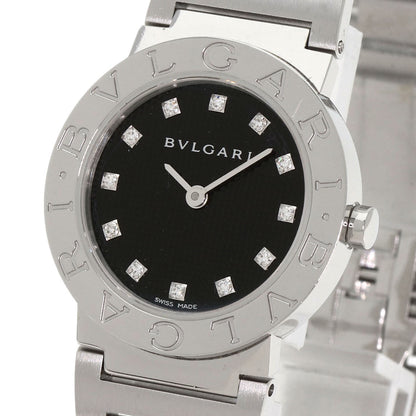 BVLGARI BVLGARI BVLGARI 12P Diamond Watches BB26BSS/12N Stainless Steel/Stainless Steel Ladies