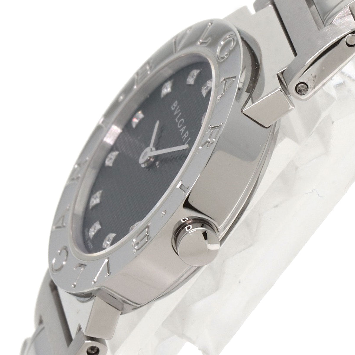 BVLGARI BVLGARI BVLGARI 12P Diamond Watches BB26BSS/12N Stainless Steel/Stainless Steel Ladies