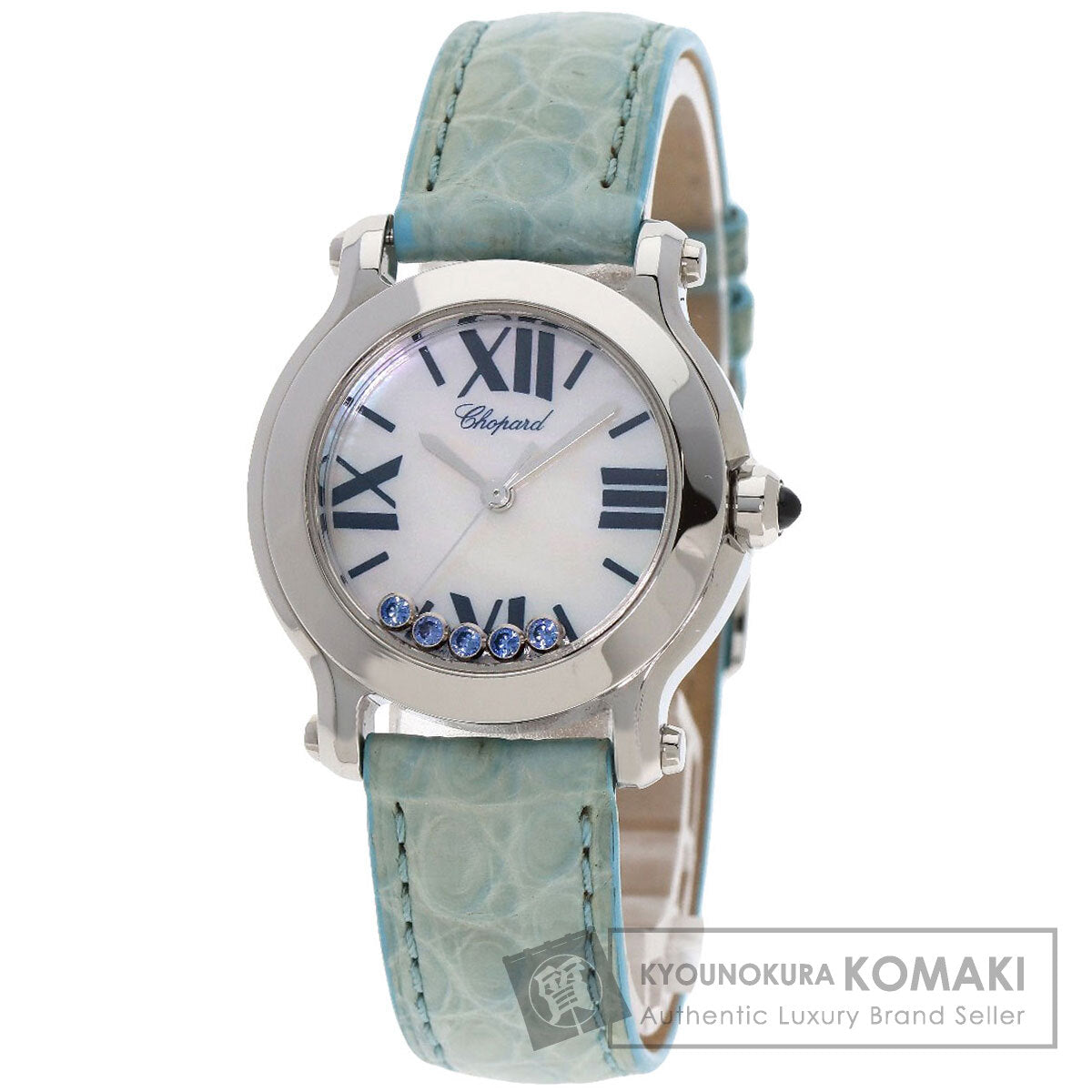 Chopard Happy sports Watches 8509 Stainless Steel/Leather Ladies