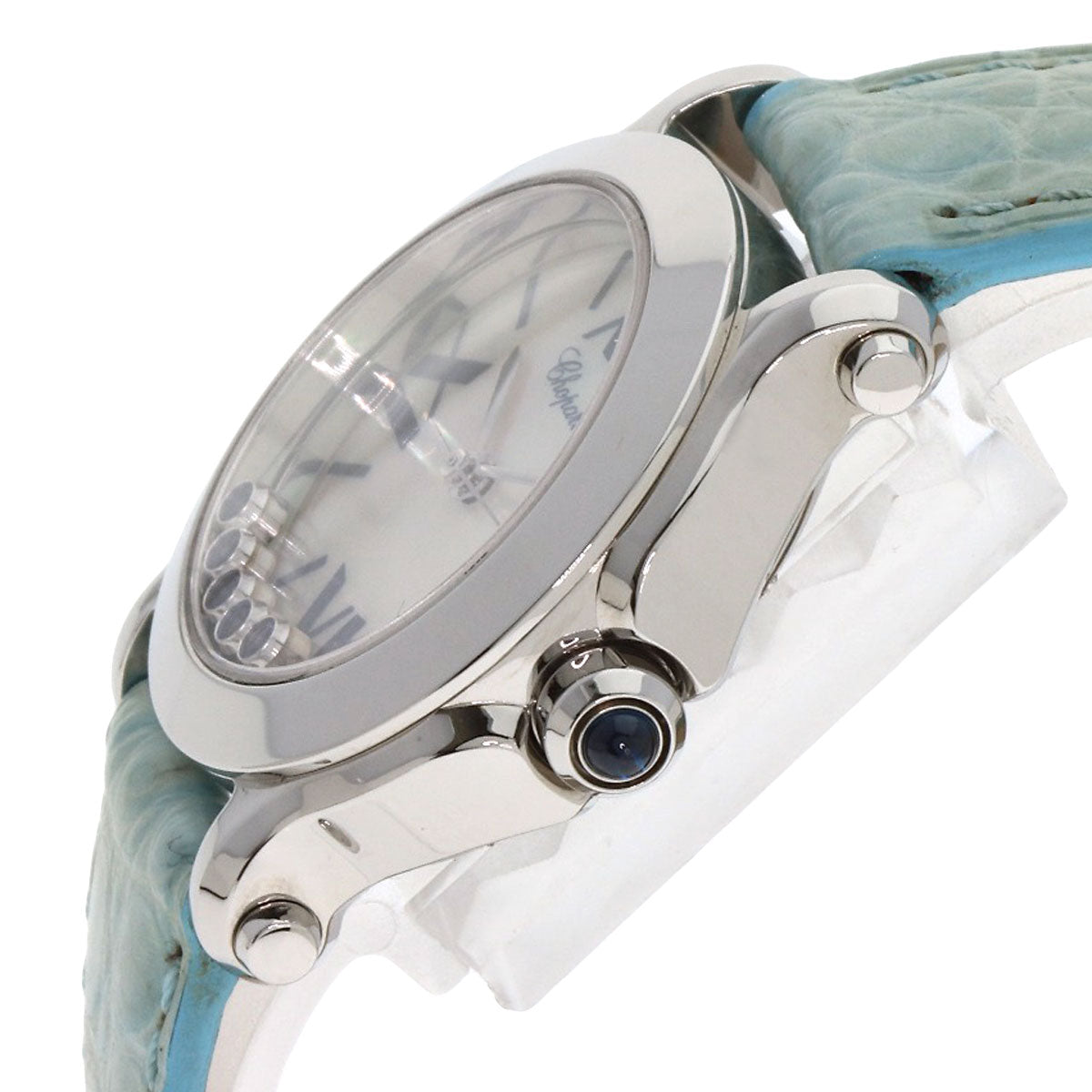 Chopard Happy sports Watches 8509 Stainless Steel/Leather Ladies