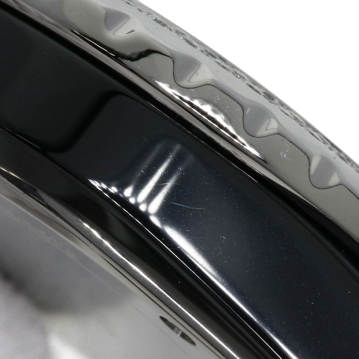 CHANEL J12 1.3" Diamond Double Bezel Watches H0949 Ceramic/Ceramic Ladies