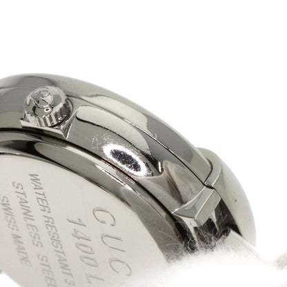 GUCCI Round Face GG Pink Shell Bangle Watches 1400L Stainless Steel/Stainless Steel Ladies