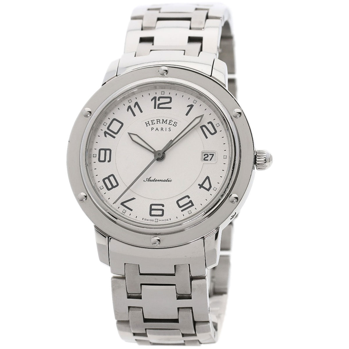 HERMES Clipper Classic Watches CP2.810 Stainless Steel/Stainless Steel mens