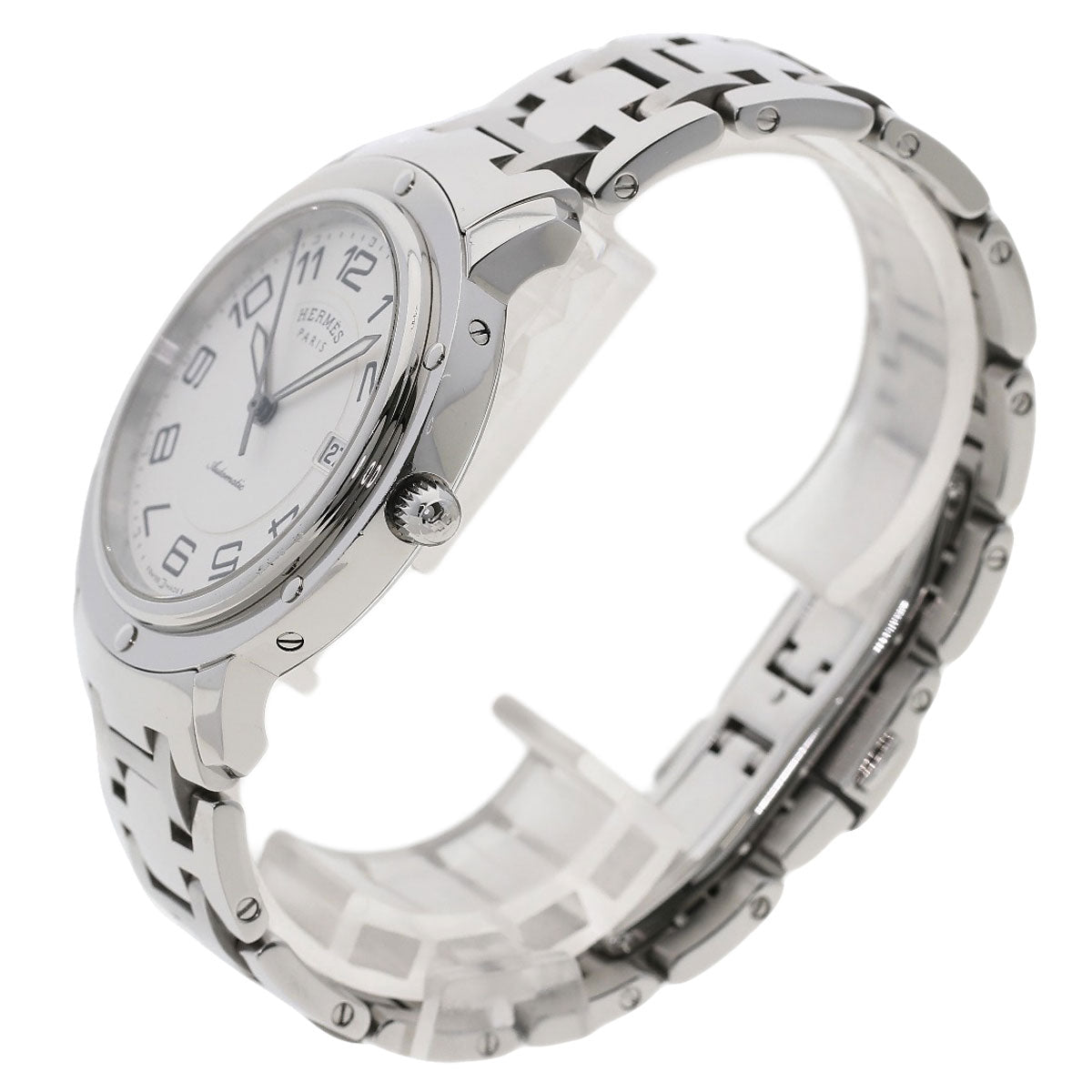 HERMES Clipper Classic Watches CP2.810 Stainless Steel/Stainless Steel mens