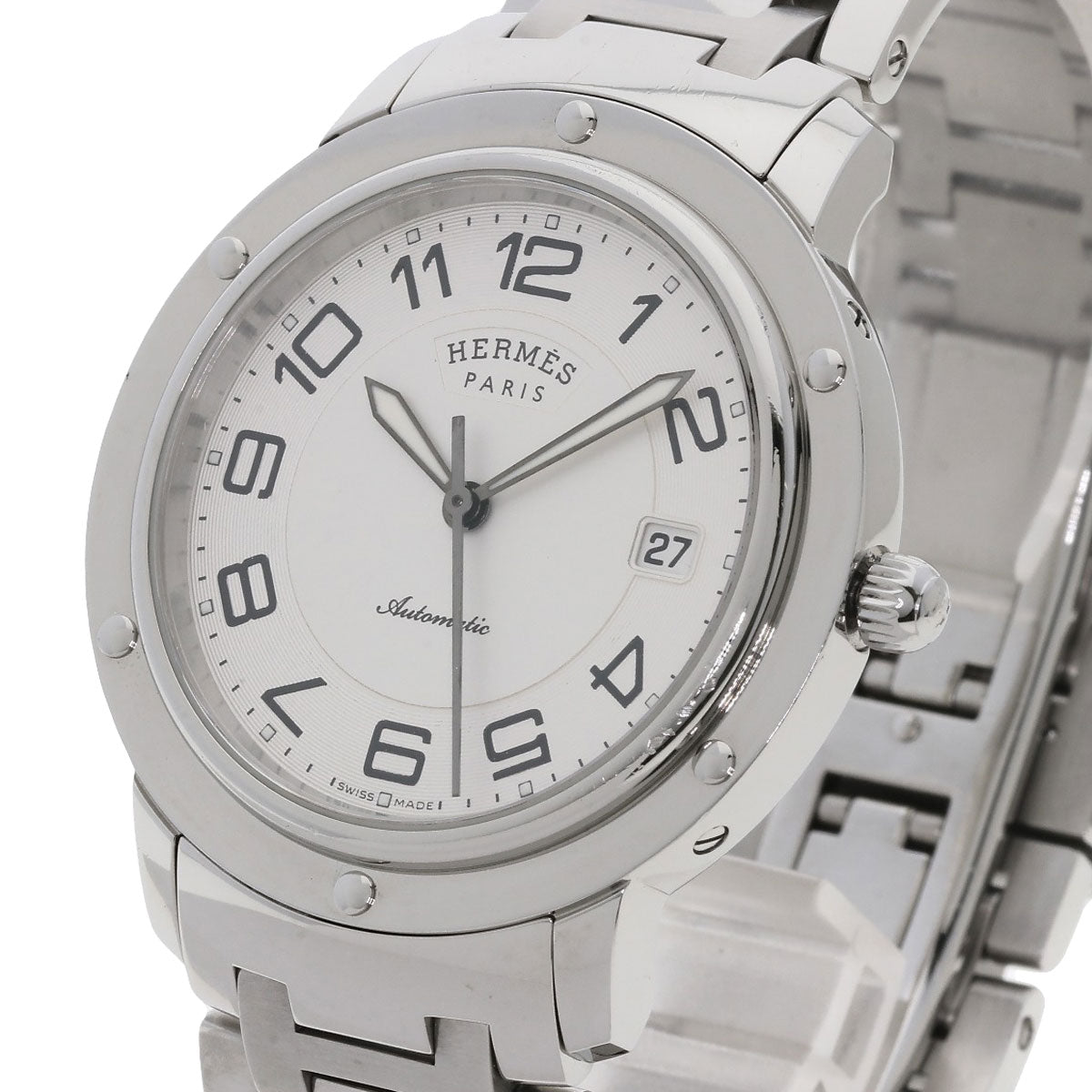 HERMES Clipper Classic Watches CP2.810 Stainless Steel/Stainless Steel mens