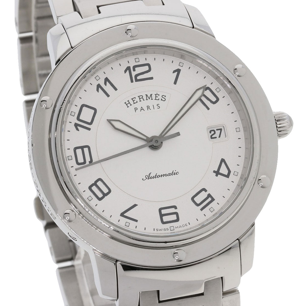 HERMES Clipper Classic Watches CP2.810 Stainless Steel/Stainless Steel mens