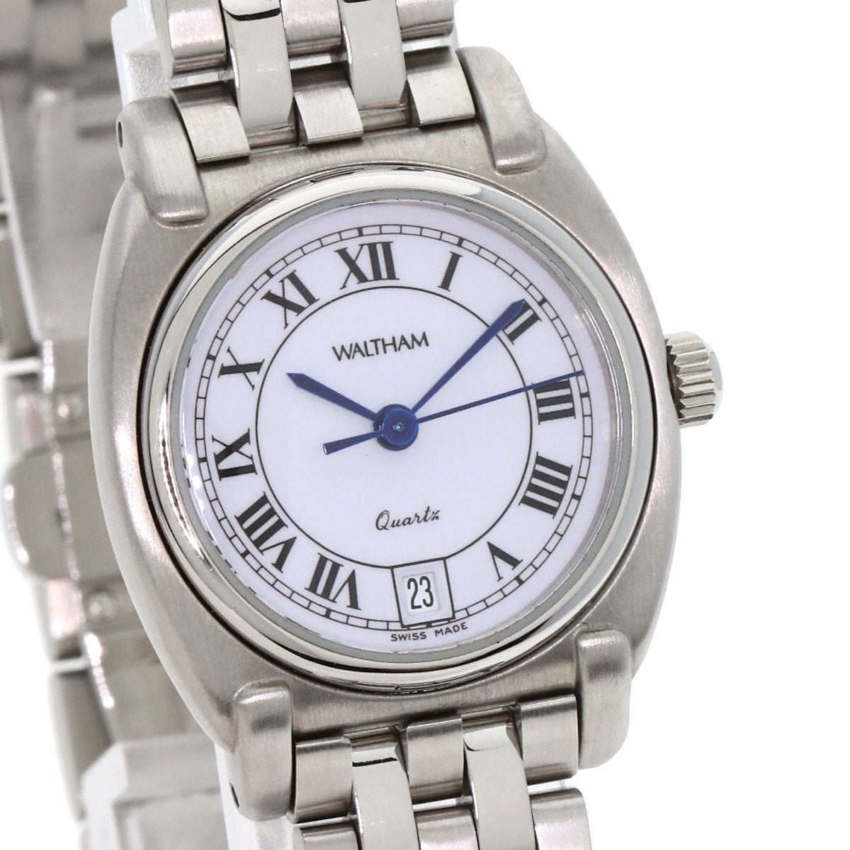 WALTHAM Round face Watches 55431.30 Stainless Steel/Stainless Steel Ladies