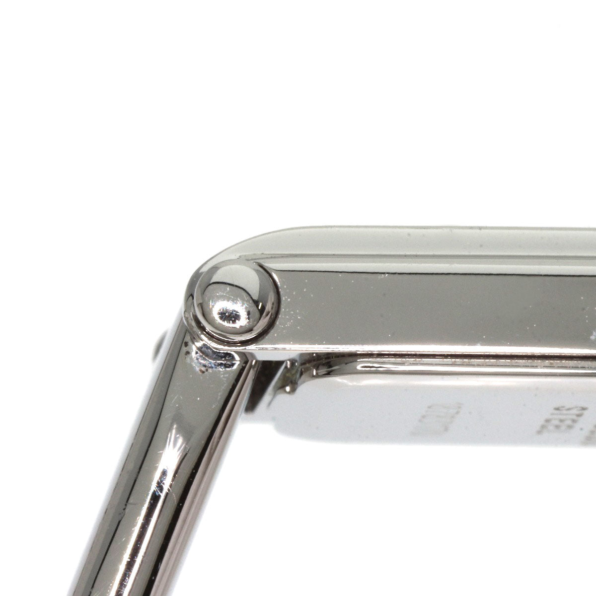 GUCCI Square Face 1P Diamond Bangle Watches 1500L Stainless Steel/Stainless Steel Ladies