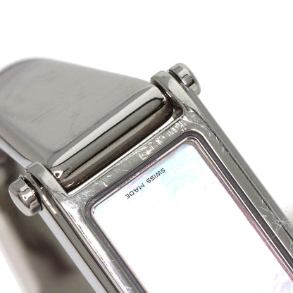 GUCCI Square Face 1P Diamond Bangle Watches 1500L Stainless Steel/Stainless Steel Ladies