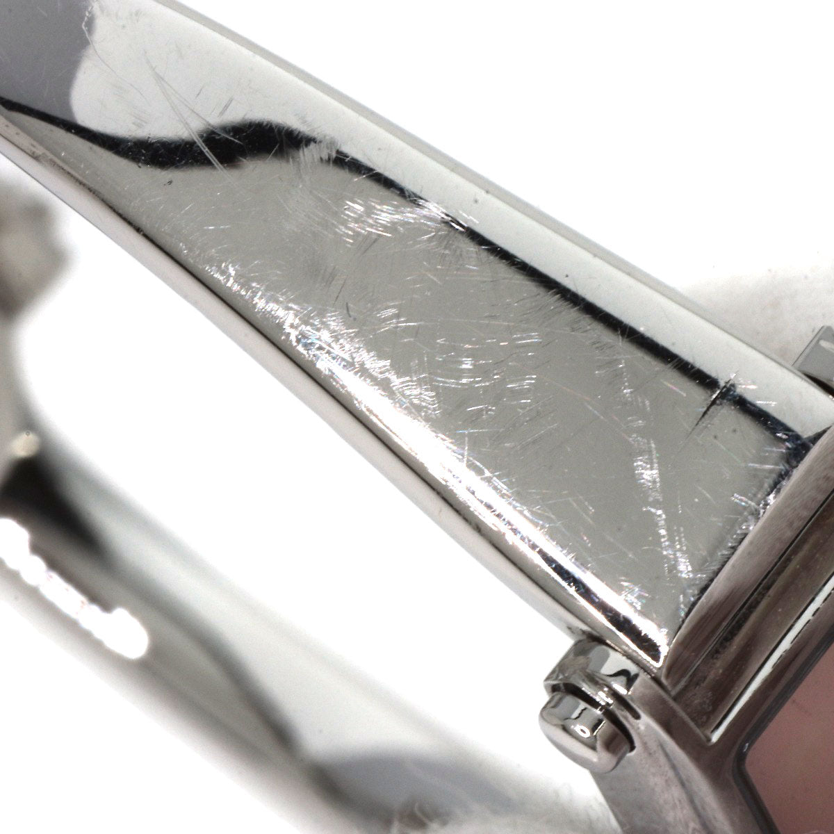 GUCCI Square Face 1P Diamond Bangle Watches 1500L Stainless Steel/Stainless Steel Ladies