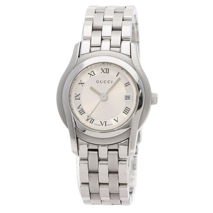 GUCCI Round face Watches 5500L Stainless Steel/Stainless Steel Ladies