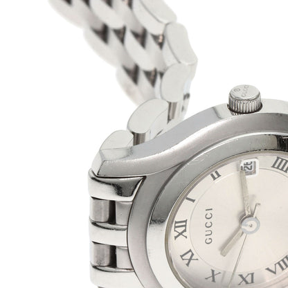 GUCCI Round face Watches 5500L Stainless Steel/Stainless Steel Ladies