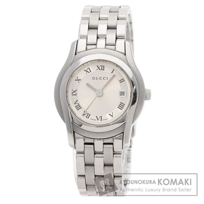 GUCCI Round face Watches 5500L Stainless Steel/Stainless Steel Ladies