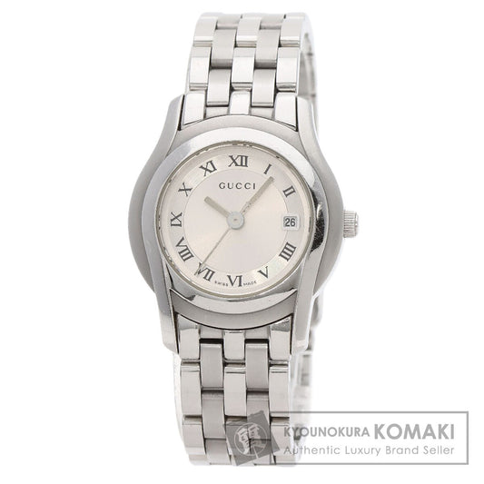 GUCCI Round face Watches 5500L Stainless Steel/Stainless Steel Ladies