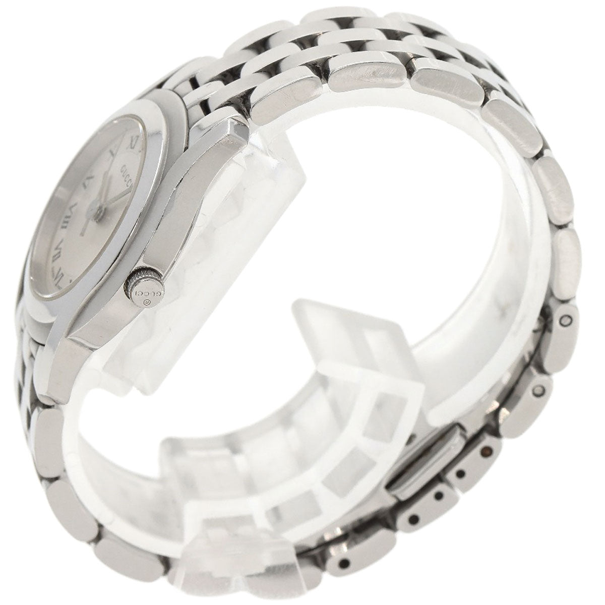 GUCCI Round face Watches 5500L Stainless Steel/Stainless Steel Ladies